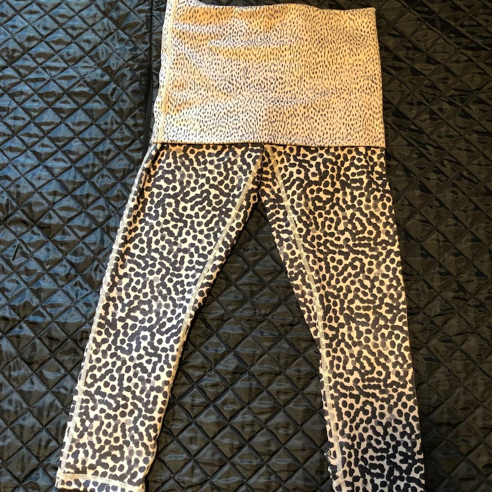 Lululemon Fold Over Skirt Capri Leggings